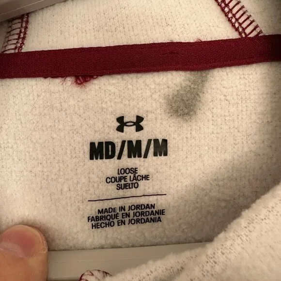 UNDER ARMOUR WOMEN'S FLEECE LINED ATHLETIC HOODIE, KANGAROO POCKETS, SIZE MD/M/M - Picture 2 of 8